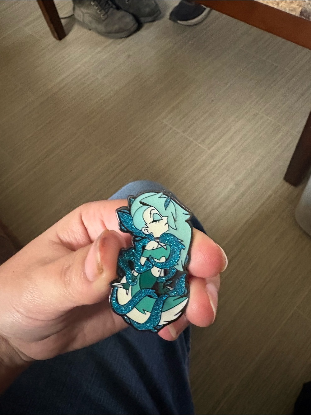 Blue Loona Enamel Pin Collectible